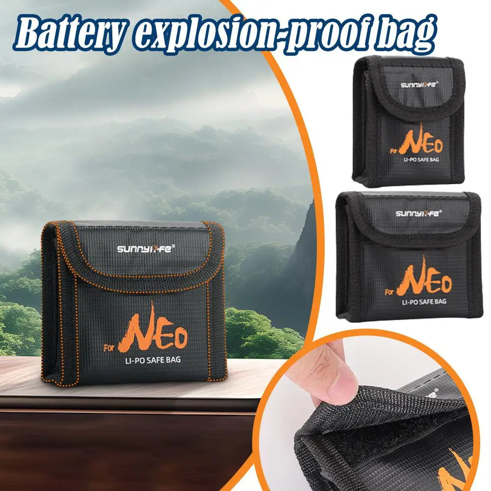 Battery Storage Bag FOR DJI Neo Battery Case Explosion-proof Safe Fireproof Protective Radiation Protection Accessories