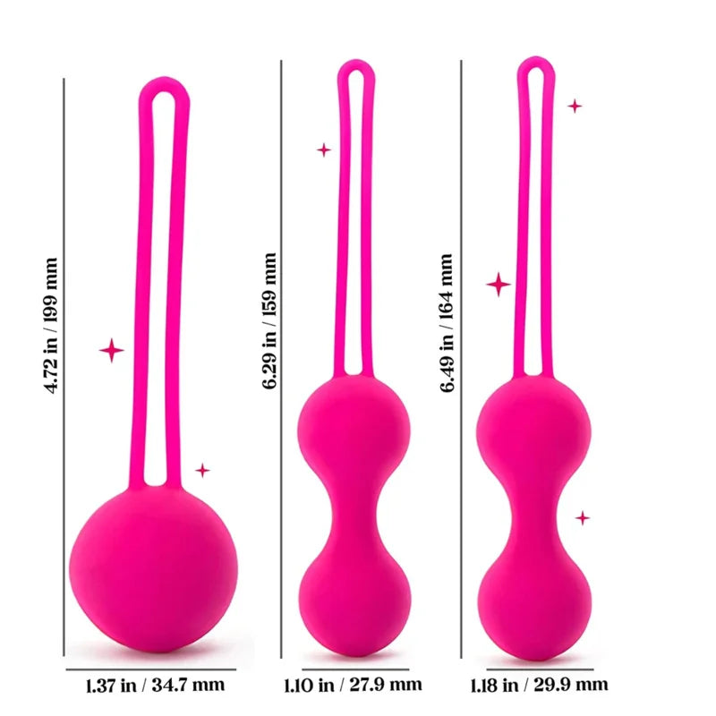 GtoozaBeads Vaginal Sex Toys  Women Silicone Smart Geisha Kegel Simulator Vagina Chinese Ben Wa Ball Tightening Exerciser gtooza.com