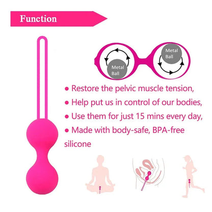 GtoozaBeads Vaginal Sex Toys  Women Silicone Smart Geisha Kegel Simulator Vagina Chinese Ben Wa Ball Tightening Exerciser gtooza.com