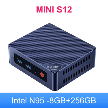 PCBeelink Mini S12 Inte 12th Gen N95 8G256G Mini S12 Pro N100 Mini PC DDR4