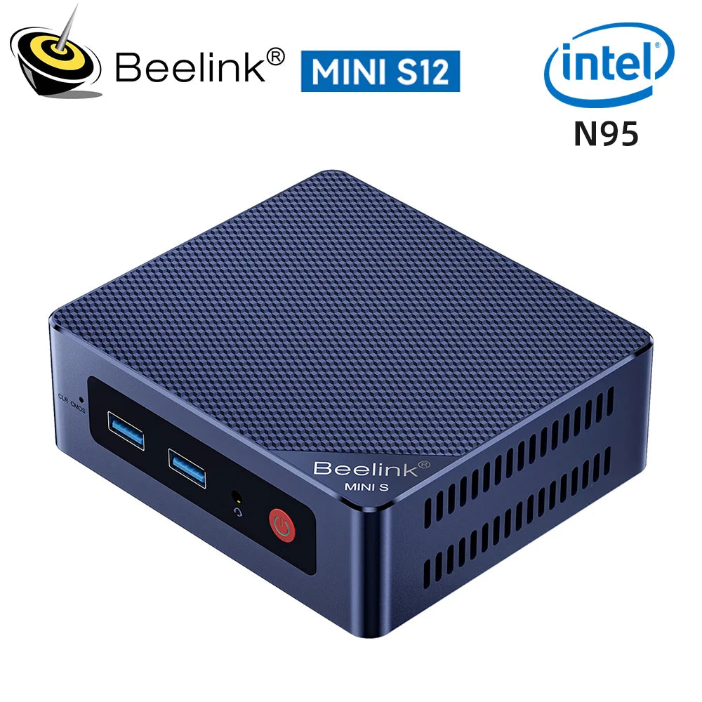 PCBeelink Mini S12 Inte 12th Gen N95 8G256G Mini S12 Pro N100 Mini PC DDR4