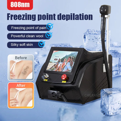 Best 3500W Ice Platinum 808nm Diode Laser Hair Removal Machine 755 808 1064 Remove Hair Epilation Laser Hair Removal