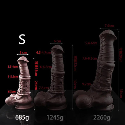 GtoozaBig Black  3 Size Giant Soft Silicone Horse Animal Xxl  Fake Penis Suction Cup s Sex Toys  Women gtooza.com