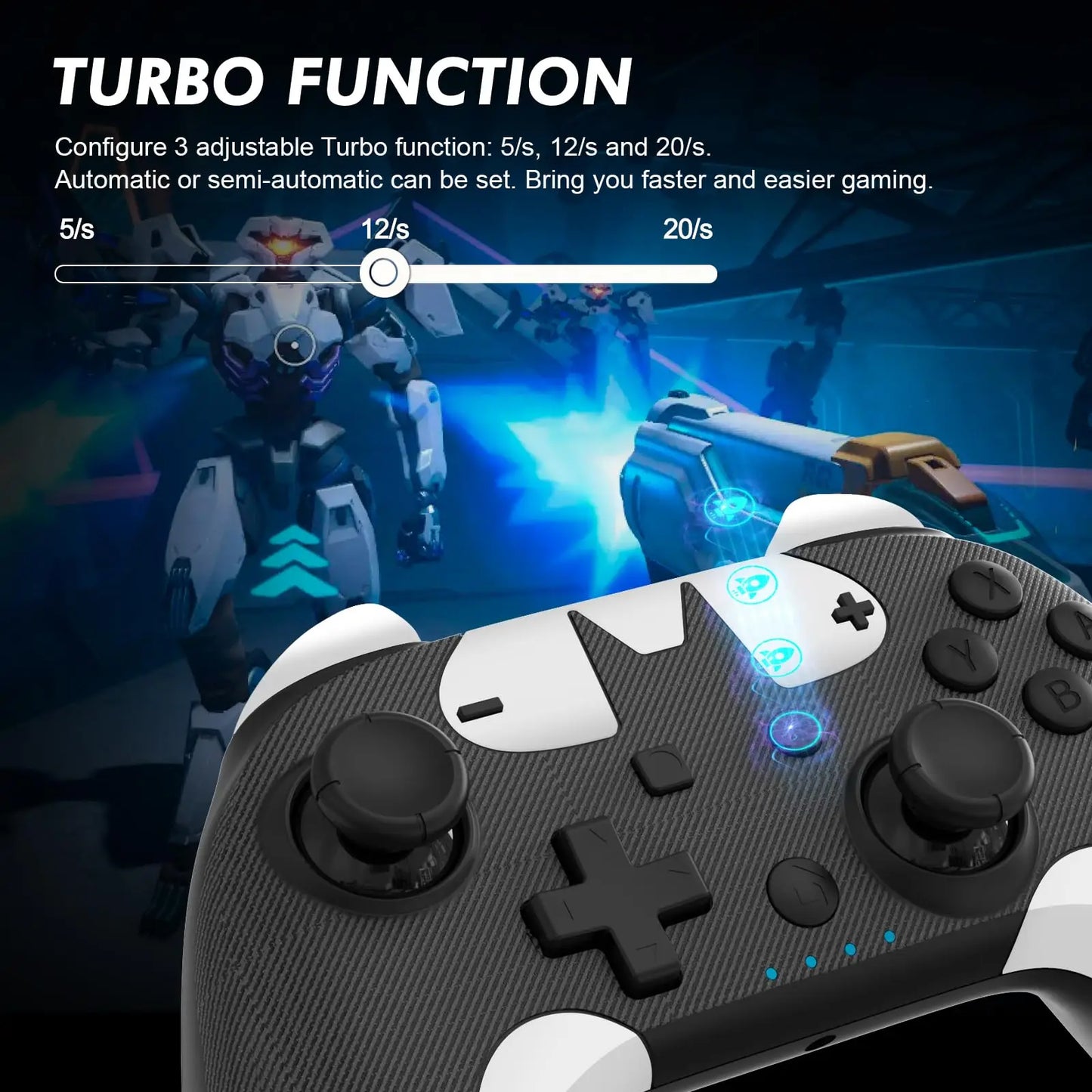 [Big Save] Wireless Switch Pro Controller Gaming Gamepad for Nintendo Switch/Lite/OLED with Turbo/Vibration/6-axis Gyro/Wake-up