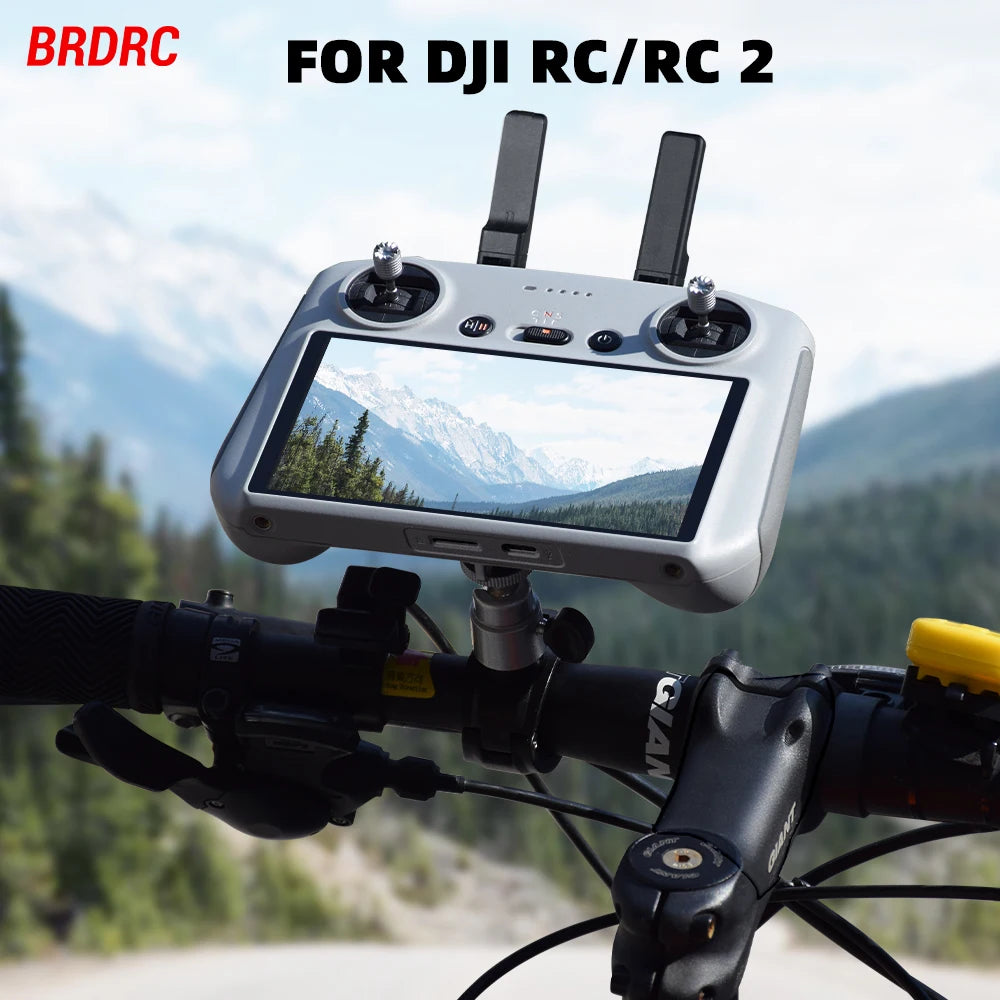 Bike Clip Mount  DJI NEO/Mini 4 Pro/Mini 3 Pro/Air 3 Bicycle Bracket Holder Fix Clamp RC/RC 2 Remote Controller Accessories