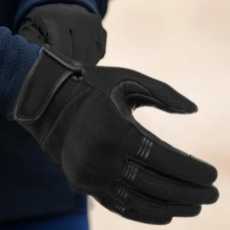 PC Bike Gloves For Men Waterproof Windproof Winter Bike Gloves Full Finger