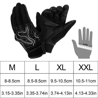 PC Bike Gloves For Men Waterproof Windproof Winter Bike Gloves Full Finger