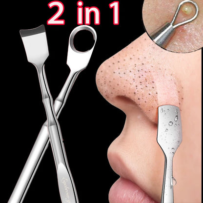 Blackhead Remover Pimple Popper Tool Acne Needle Removing Treatment Comedone Whitehead Popping Zit Nose Face Blemish Extractor