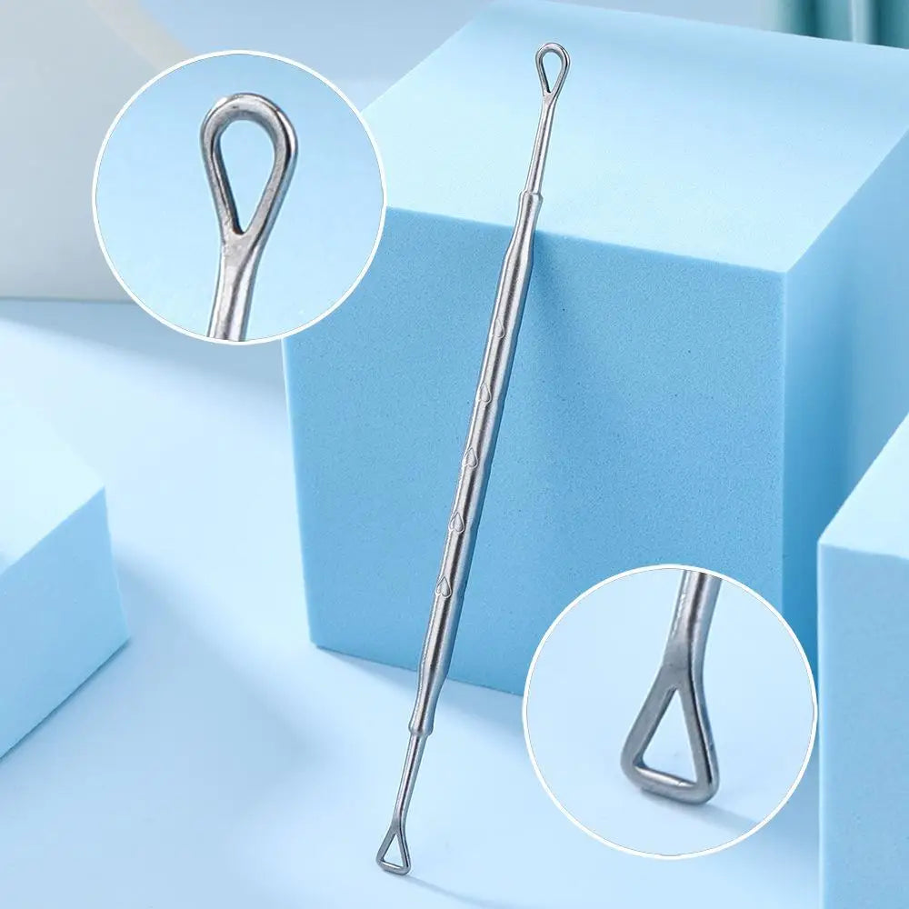 Blackhead Remover Pimple Popper Tool Acne Needle Removing Treatment Comedone Whitehead Popping Zit Nose Face Blemish Extractor