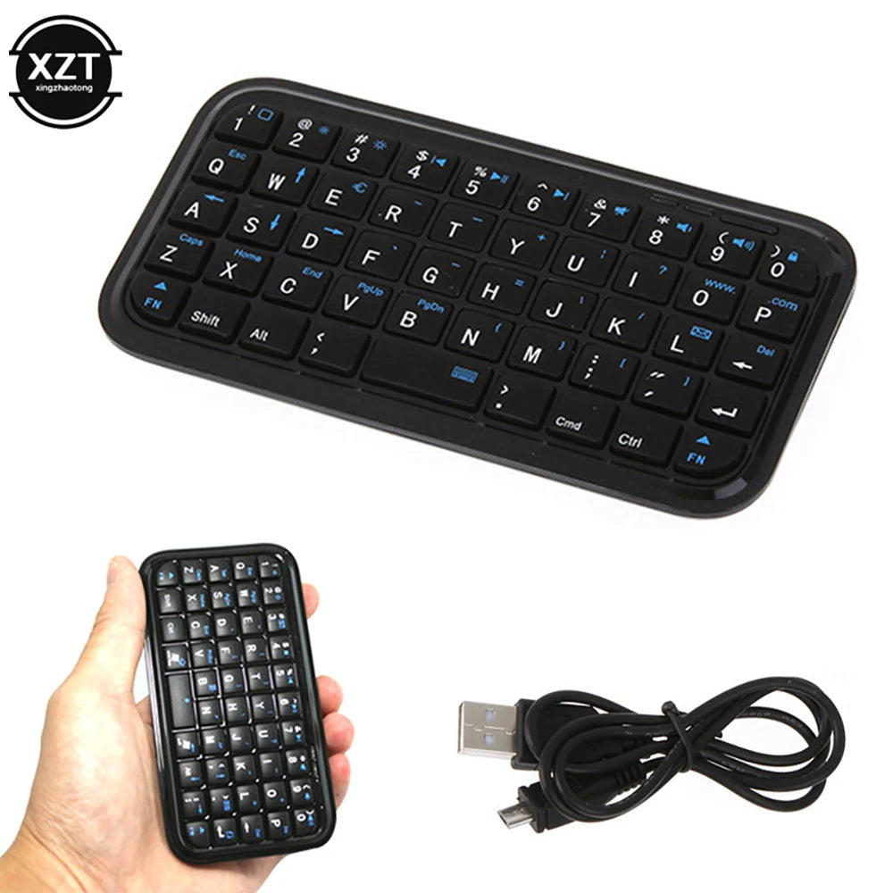 PCBluetooth 3.0 Keyboard Rechargeable Mini Slim Travel Size Wireless Keypad