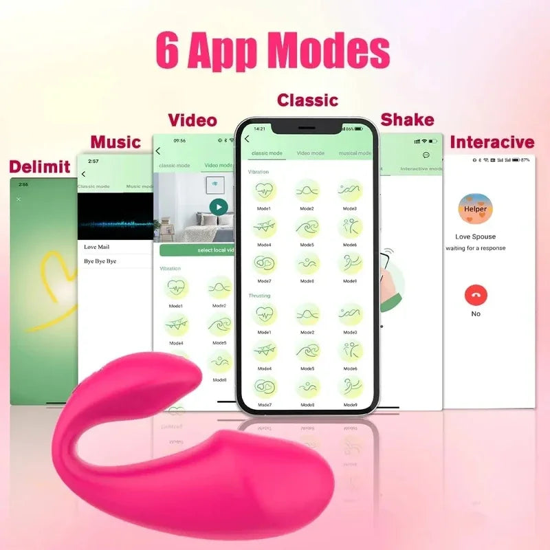 Bluetooth APP Remote Control   Women  Stimulator Wireless G Spot Massager Vibrating Egg Female Adult Sex Toys gtooza.com