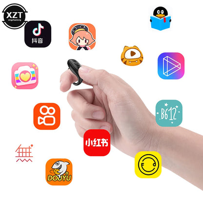 PCBluetooth Fingertip Video Controller Tiktok Short Video Page Flipping Dev