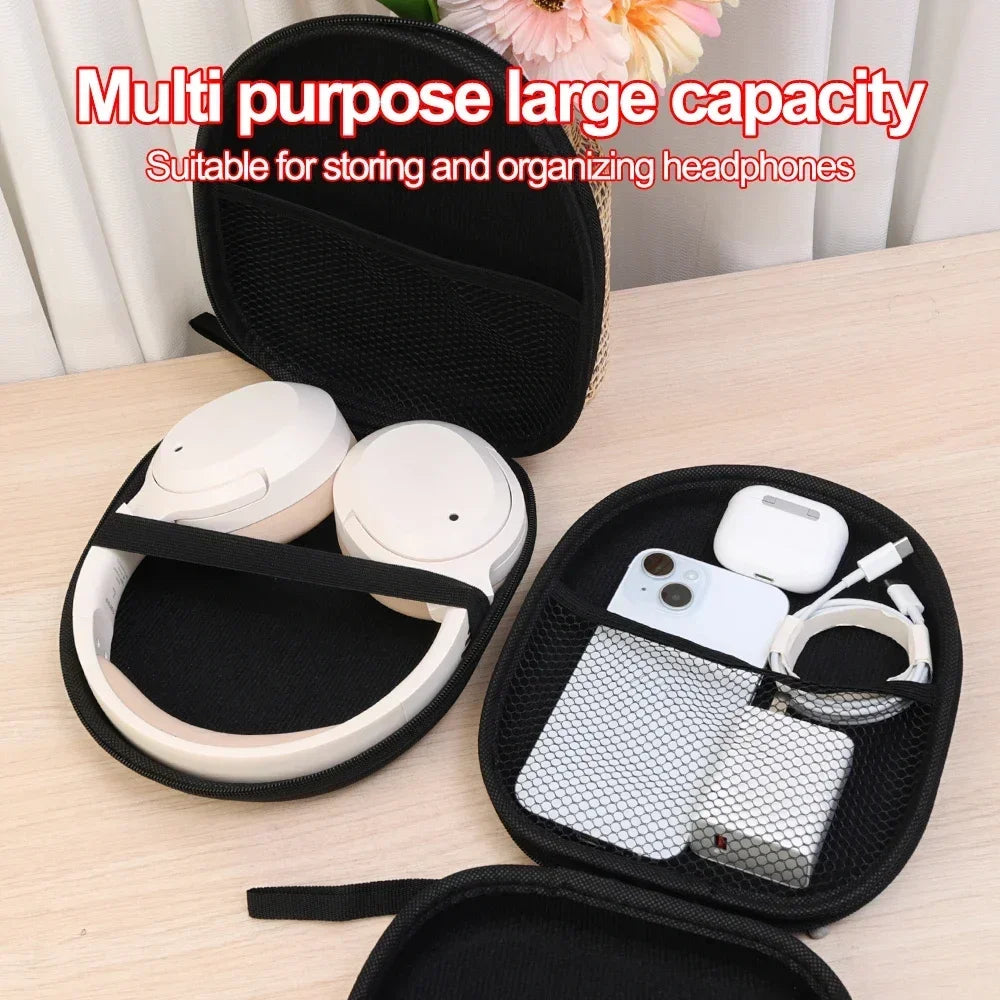 Bluetooth Headset Earphone Hard Case Wriststrap Storage Bag Portable Travel Shockproof Waterproof Earbuds Carrying Pouch Bags