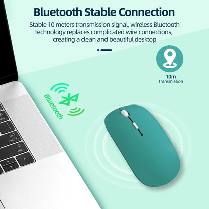 PC Bluetooth Mouse For iPad Samsung Huawei Lenovo Android Windows Tablet Battery Wireless Mouse For Notebook Computer