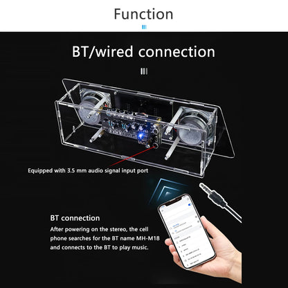 Bluetooth Speaker Kit DIY Soldering Project Spectrum USB Electronic Amplifier Home Stereo Speaker DIY Kit for Leaning Soldering