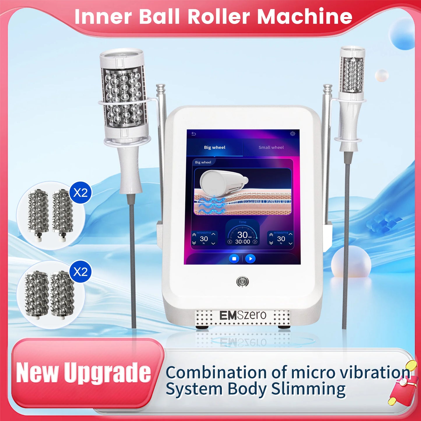 PC Body Shaping Muscle Relaxation 2 in 1 EMSzero Fat 5D Massage Roller Elec