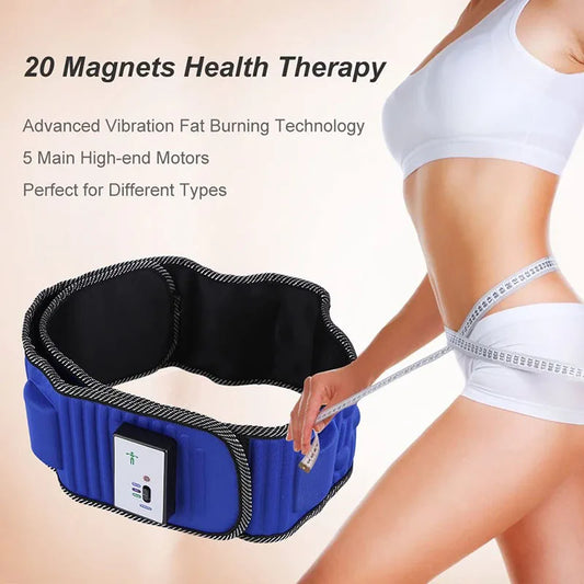 PC Body Slimming Belt Electric Vibrating Abdominal Muscle Trainer With 5 Mo