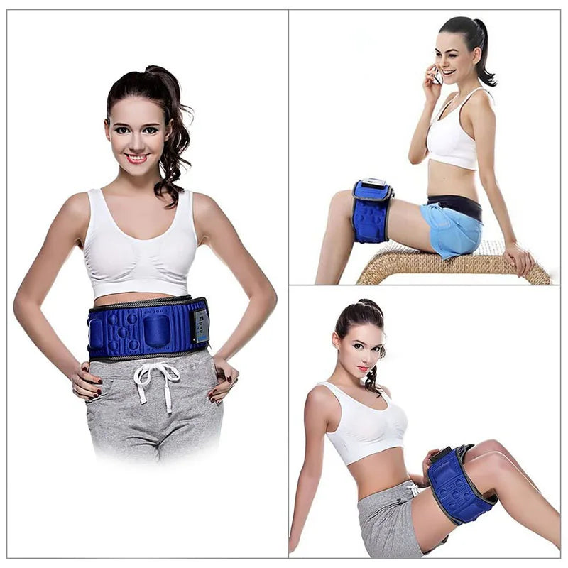 PC Body Slimming Belt Electric Vibrating Abdominal Muscle Trainer With 5 Mo