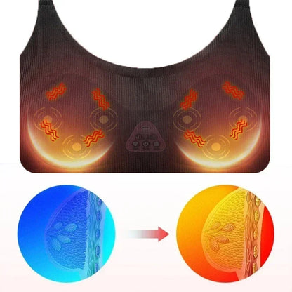 PC Breast vibration massage bra electric bra massage infrared heating breas