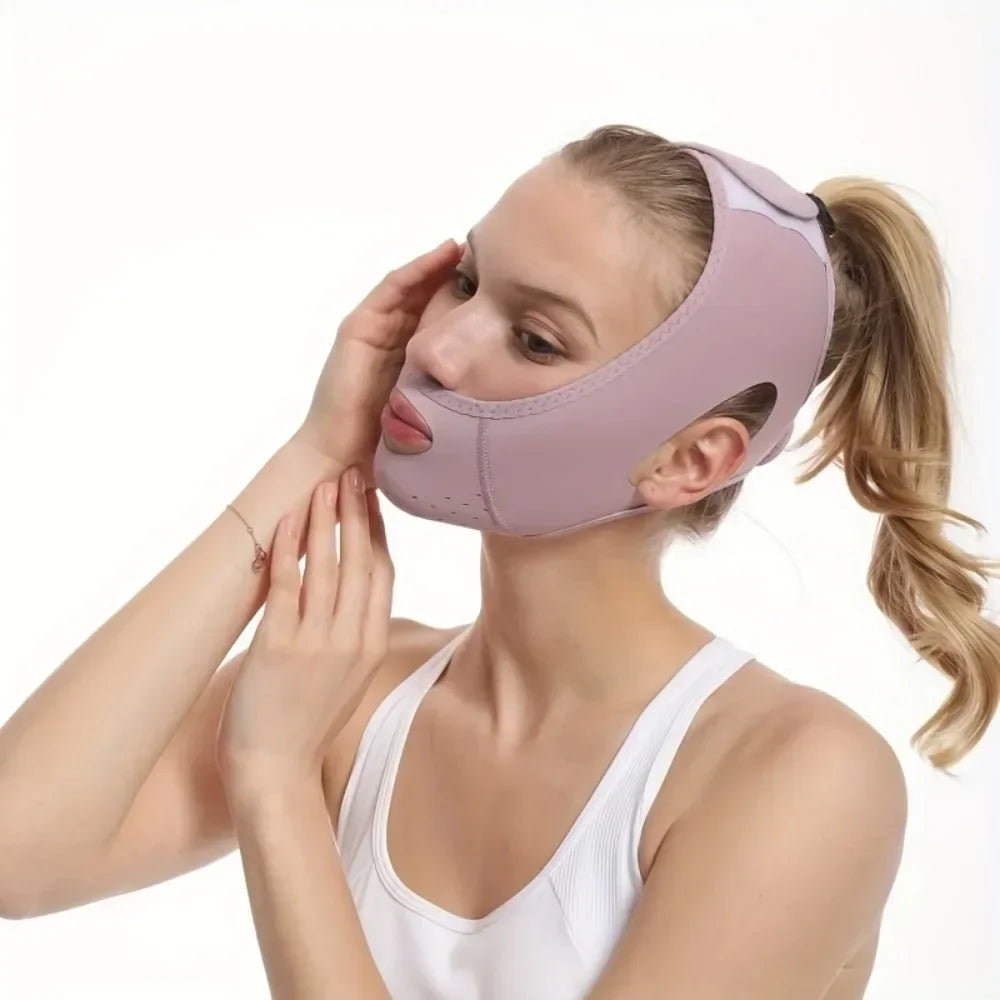 Breathable Face Slimming Band Women V-Line Face Shaper Chin Cheek Lift Up Belt Anti Wrinkle Facial Massage Strap Skin Care Tools