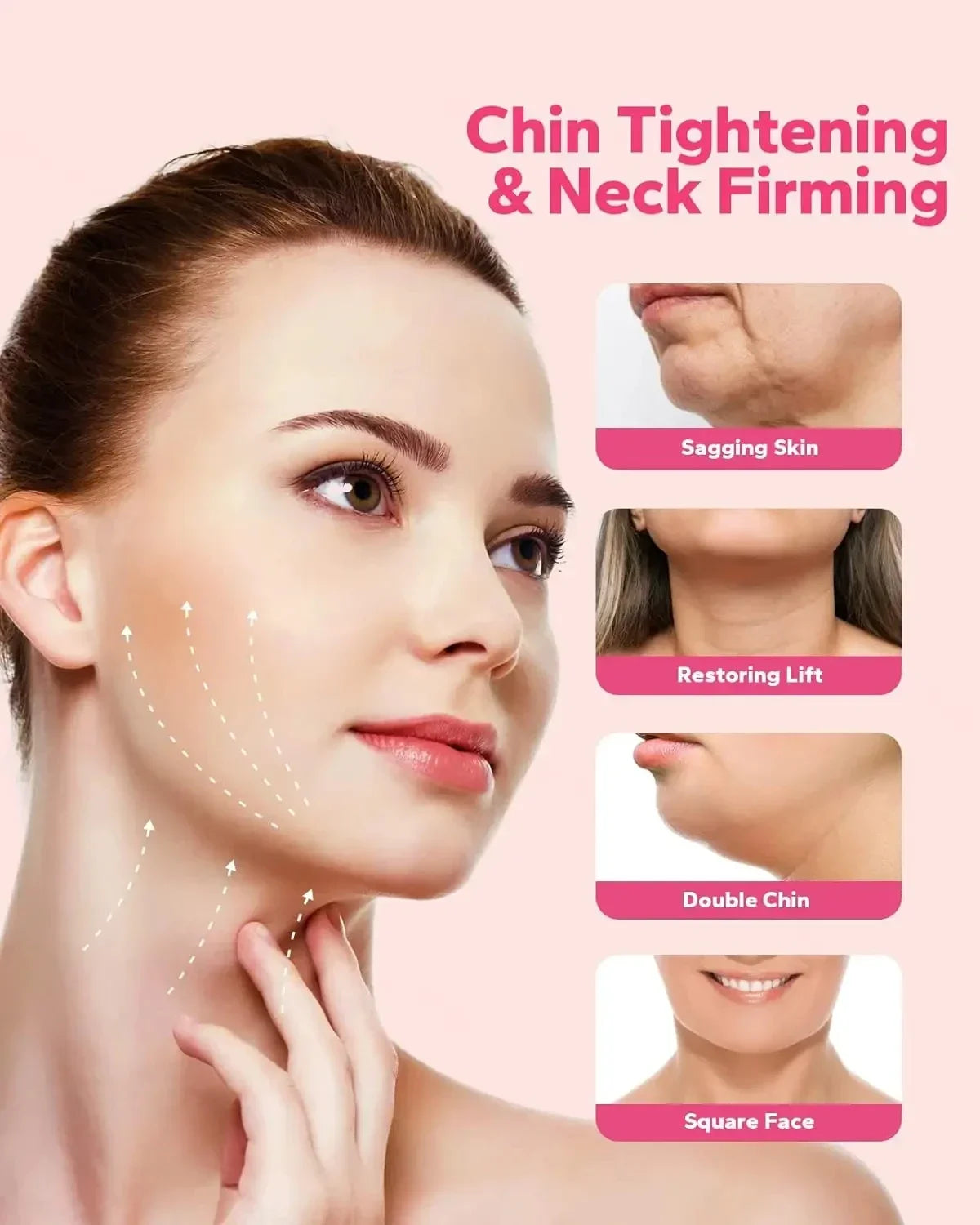 Breathable Face Slimming Bandage Women Chin Cheek Lift Up Belt V Line Face Shaper Facial Massage Strap Skin Care Beauty Tools