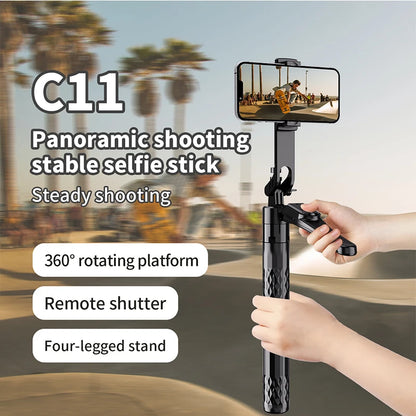 PCC11 Selfie Stick Tripod Stand with Light Bluetooth Remote Extendable Trip