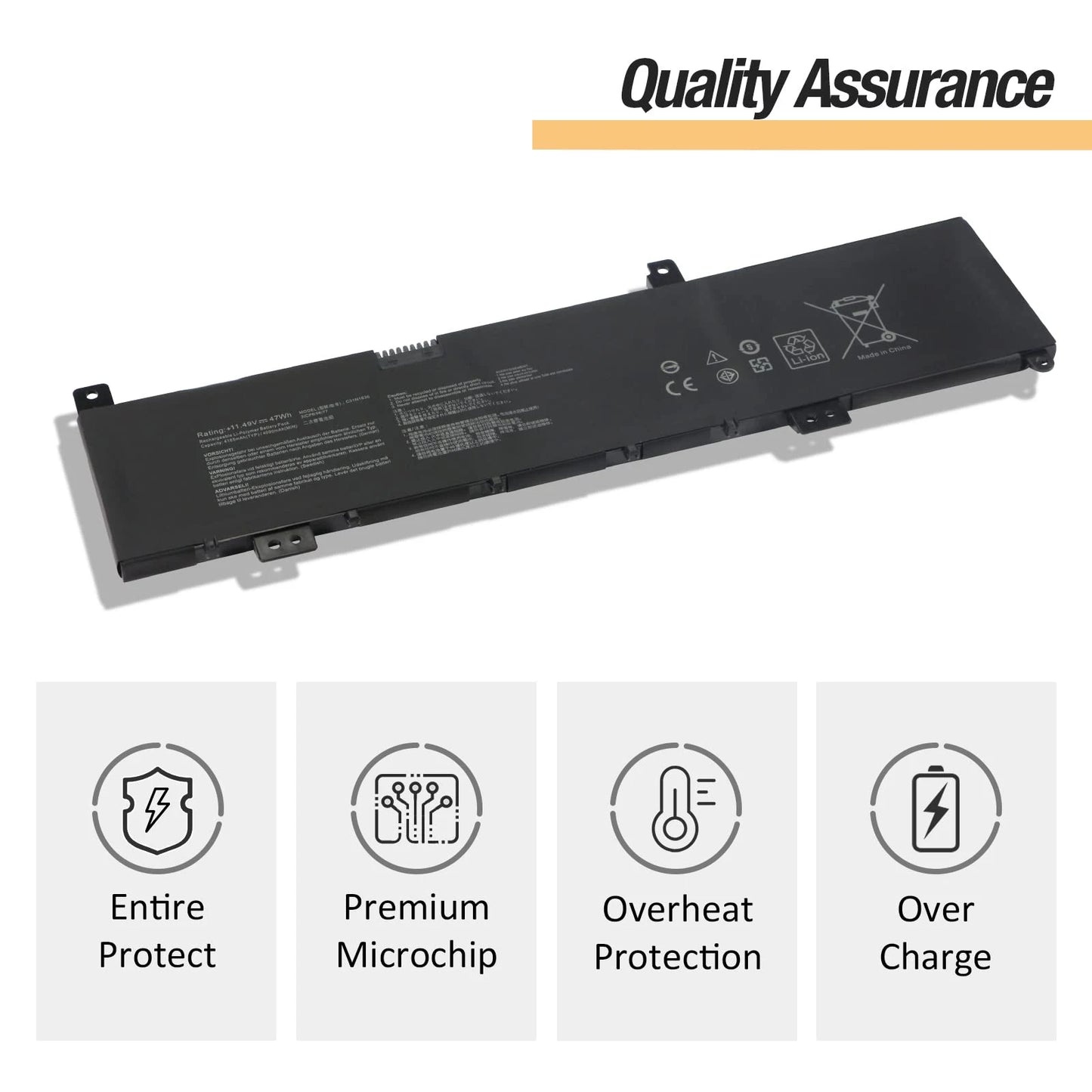 PC C31N1636 Laptop Battery  ASUS VivoBook Pro 15 N580V N580VD N580VN N580GD NX580V NX580VD X580V X580GD M580GD ZenBook UX502VD