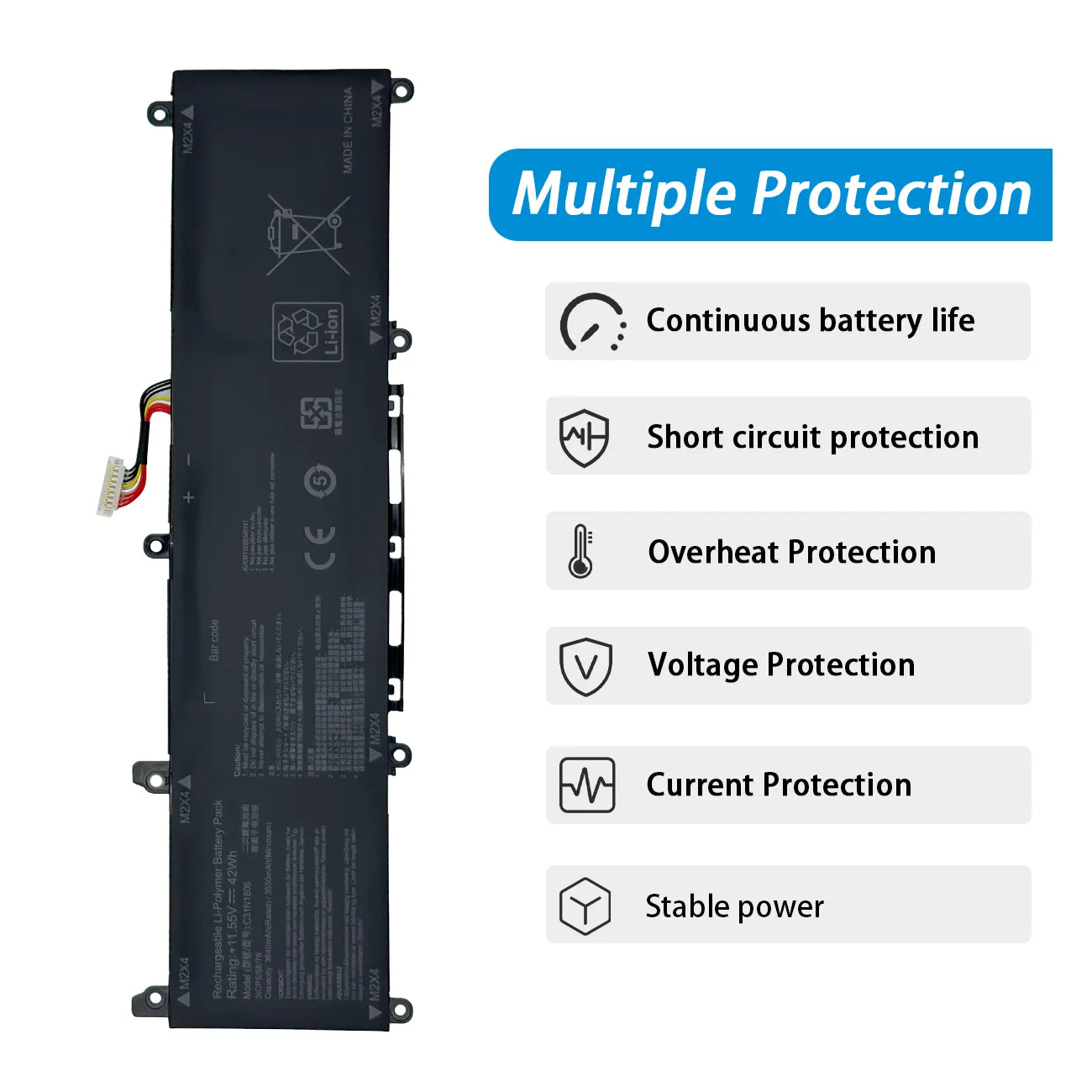 PC C31N1806 Laptop Battery For ASUS VivoBook S13 S330FA-EY001T S330UA S330UN-EY011 X330UA ADOL13F 3ICP5/58/57 42WH