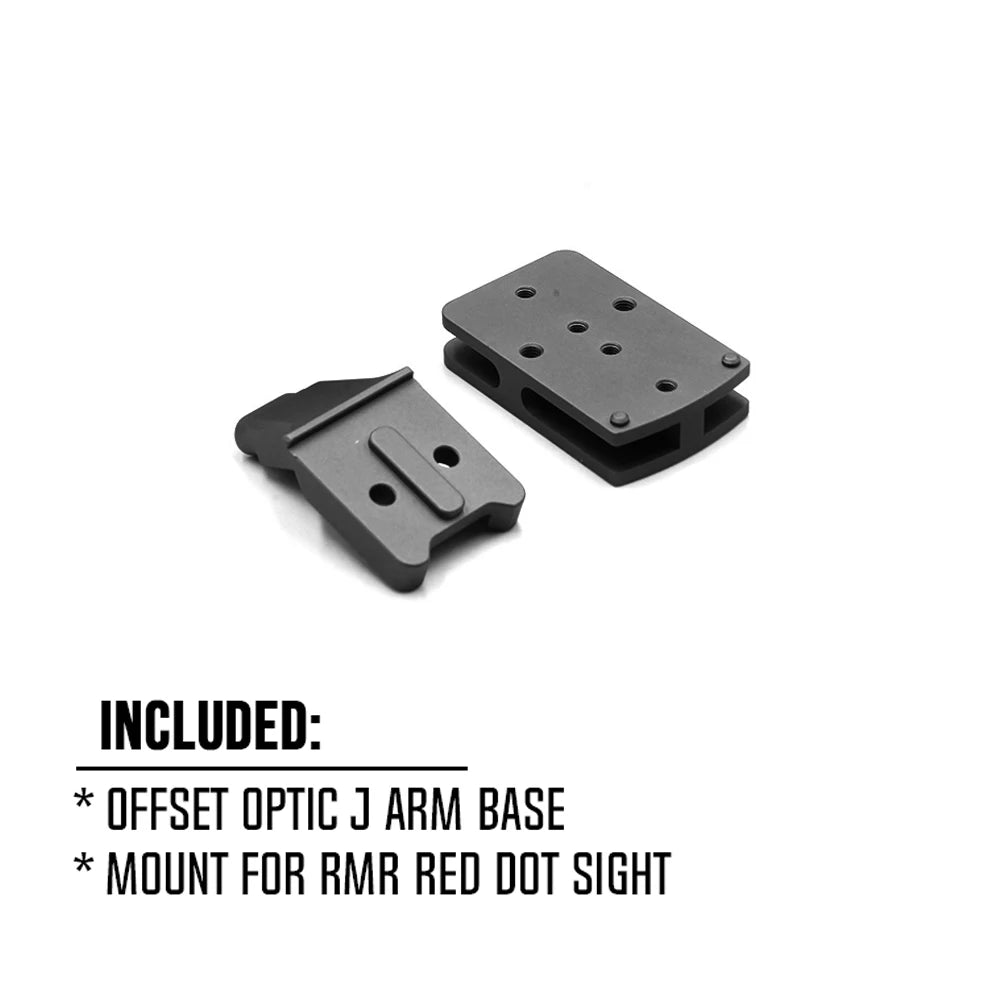 COMM C1 Modular Mount 1.54"/1.70" Optical Centerline Height 30/34mm Ring Size ScopeMount With Offset Optic Red Dot Sight Adapter