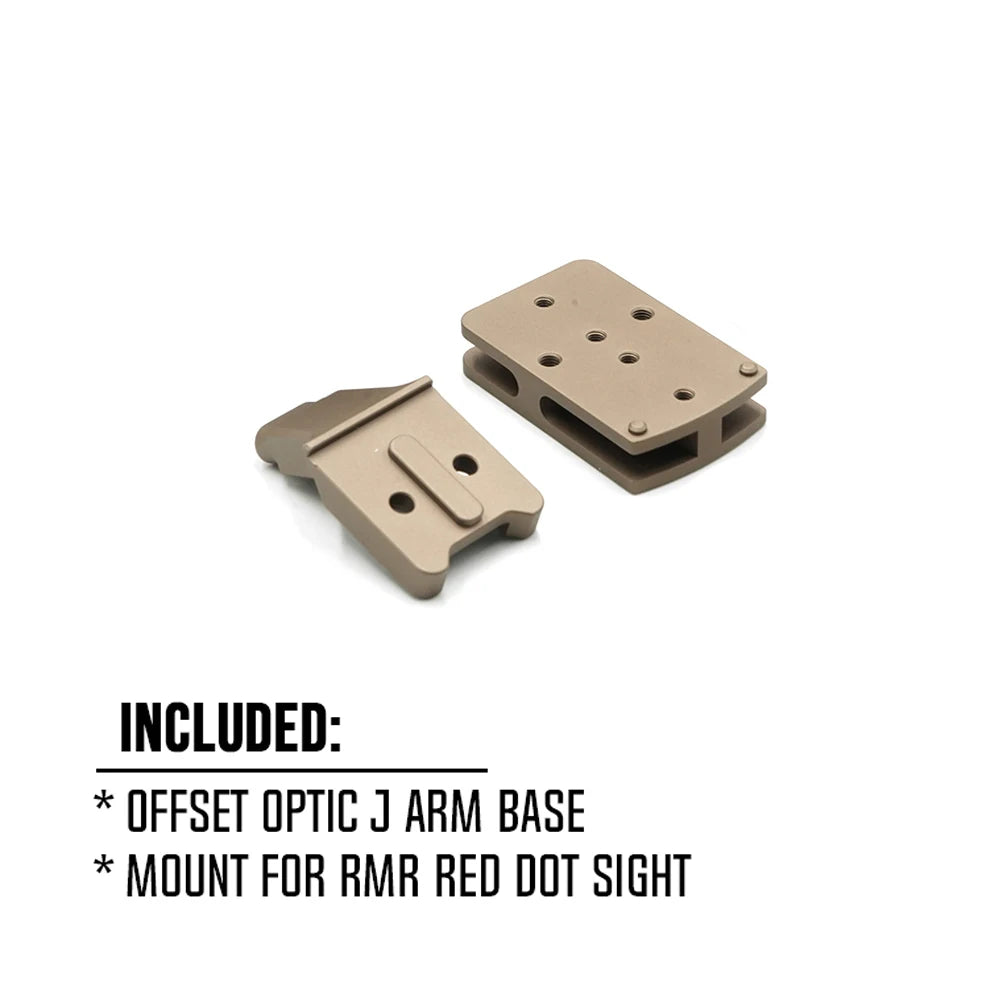 COMM C1 Modular Mount 1.54"/1.70" Optical Centerline Height 30/34mm Ring Size ScopeMount With Offset Optic Red Dot Sight Adapter