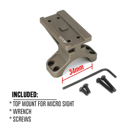 COMM C1 Modular Mount 1.54"/1.70" Optical Centerline Height 30/34mm Ring Size ScopeMount With Offset Optic Red Dot Sight Adapter