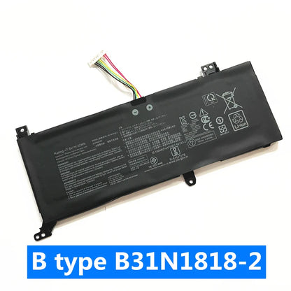 PC CSMHY C21N1818 B21N1818 Battery For Asus VivoBook Pro 14 15 X412 A412 X512 X409 X509 F409 F509  V4000F V5000F U4100U Y5100U