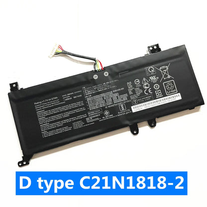 PC CSMHY C21N1818 B21N1818 Battery For Asus VivoBook Pro 14 15 X412 A412 X512 X409 X509 F409 F509  V4000F V5000F U4100U Y5100U