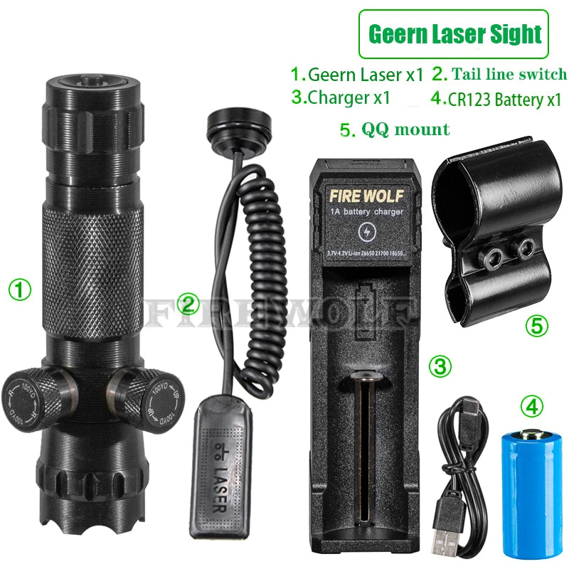 CX Laser Pointer Pen Green Laser Can Be Adjusted Up And Down Left Right Infrared Set Sight Calibrator Hand-adjusted Laser Pointe