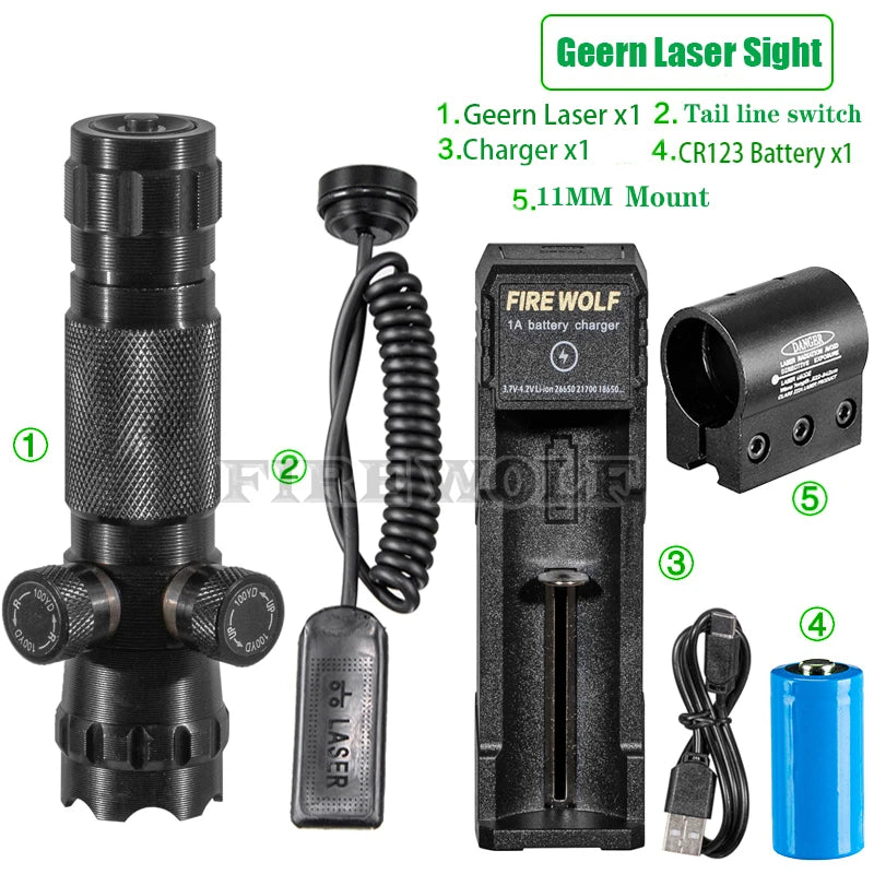 CX Laser Pointer Pen Green Laser Can Be Adjusted Up And Down Left Right Infrared Set Sight Calibrator Hand-adjusted Laser Pointe