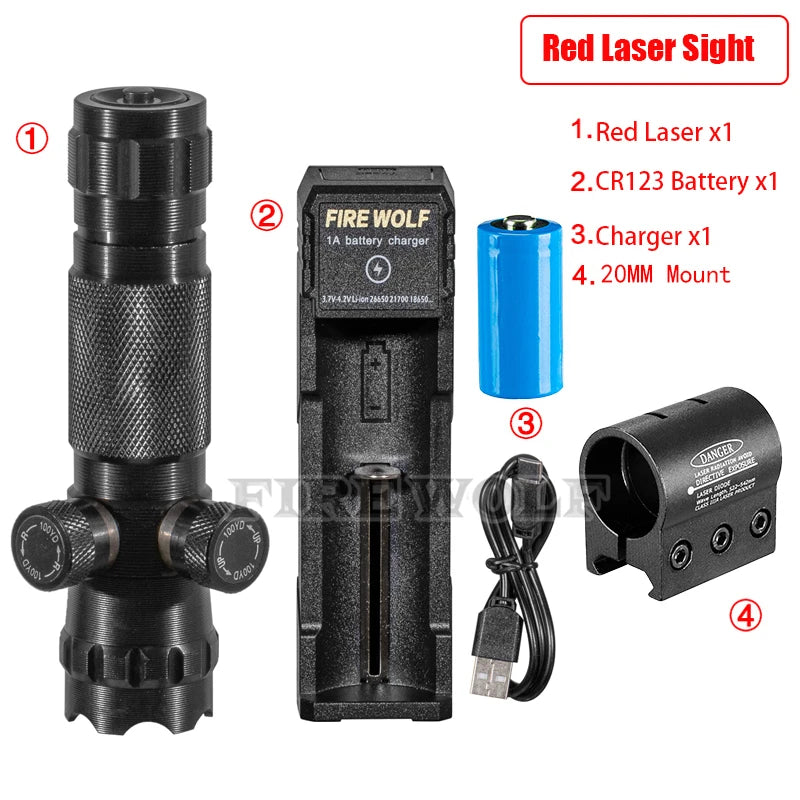 CX Laser Pointer Pen Red Laser Can Be Adjusted Up And Down Left Right Infrared Set Sight Calibrator Hand-adjusted Laser Pointer