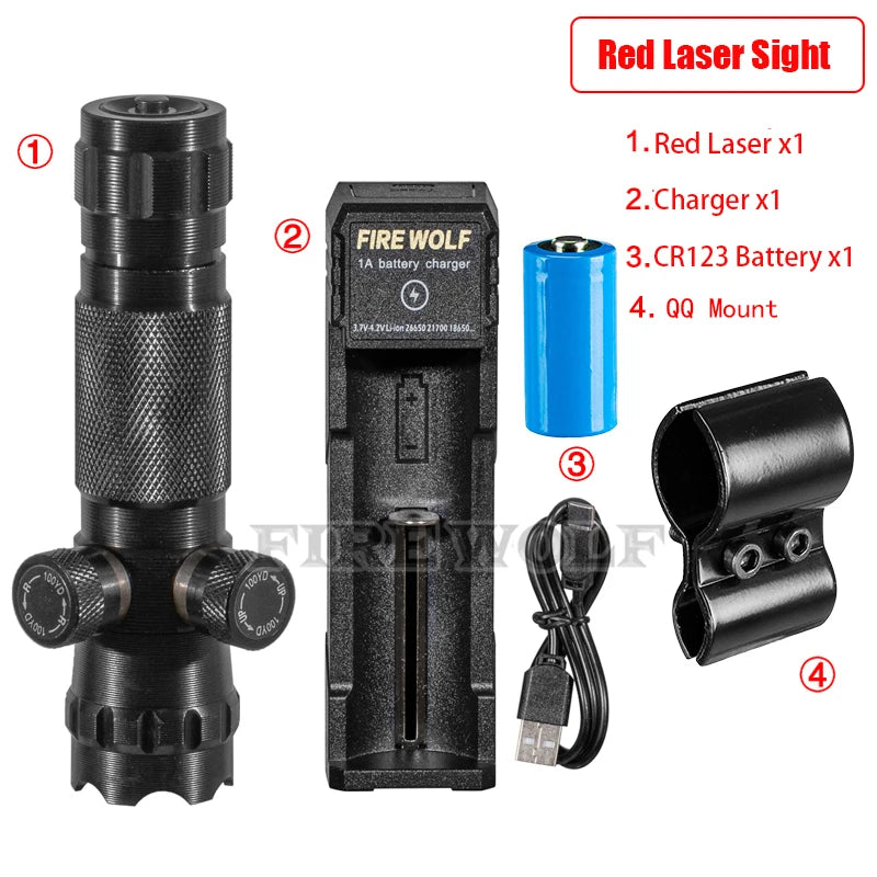 CX Laser Pointer Pen Red Laser Can Be Adjusted Up And Down Left Right Infrared Set Sight Calibrator Hand-adjusted Laser Pointer