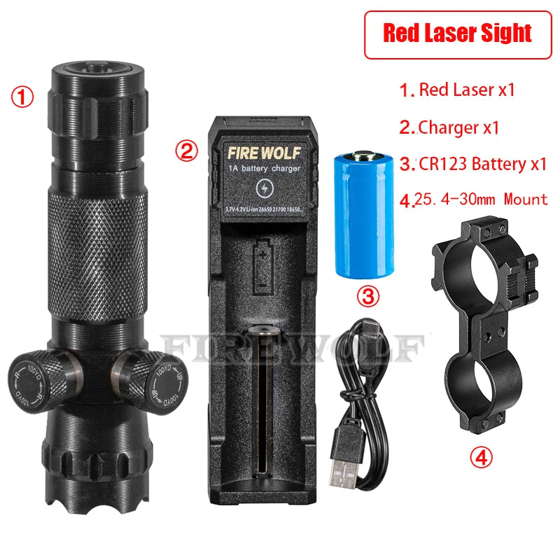 CX Laser Pointer Pen Red Laser Can Be Adjusted Up And Down Left Right Infrared Set Sight Calibrator Hand-adjusted Laser Pointer