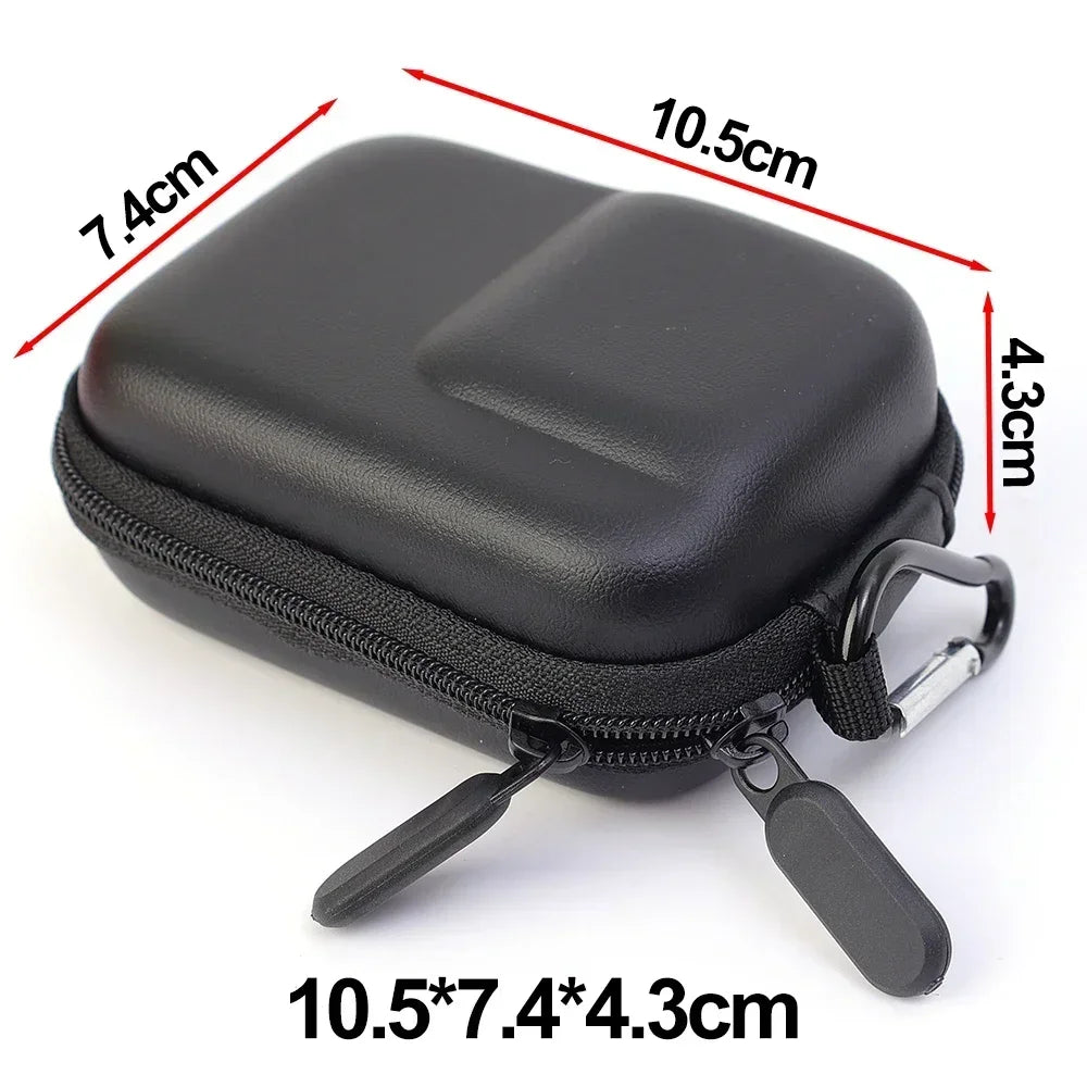 Camera Hard EVA Case For GoPro Hero 12 11 10 9 8 Protective Shell Storage Bag with Hook Portable Shockproof Carrying Bags