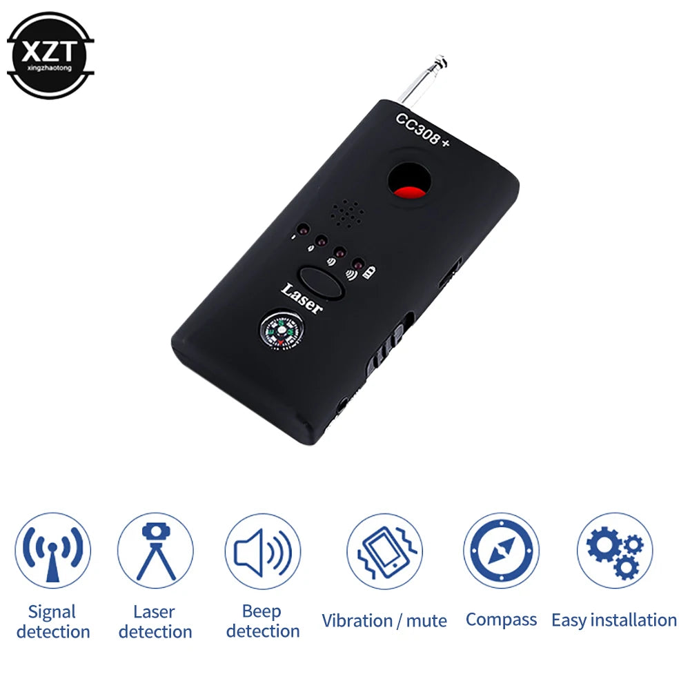 PCCamera Hidden Finder Anti Spy Bug Detector CC308 Mini Wireless Signal GSM