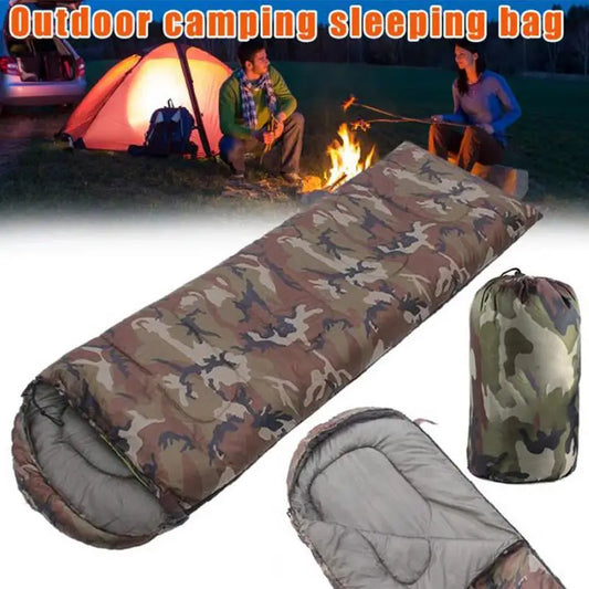 PC Camouflage Sleeping Bag Ultralight Waterproof Hiking Sleeping Bag Cotton