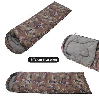 PC Camouflage Sleeping Bag Ultralight Waterproof Hiking Sleeping Bag Cotton