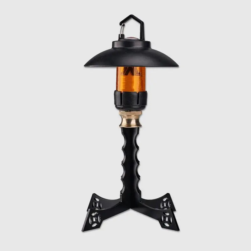 PC Camping Lantern Holder Bracket Metal Lantern Stand With Stable Base Lamp