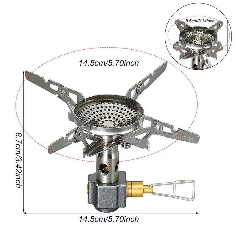 PC Camping Stove Head Burner Adapter Air Tank Head 3300W High Firepower Cam