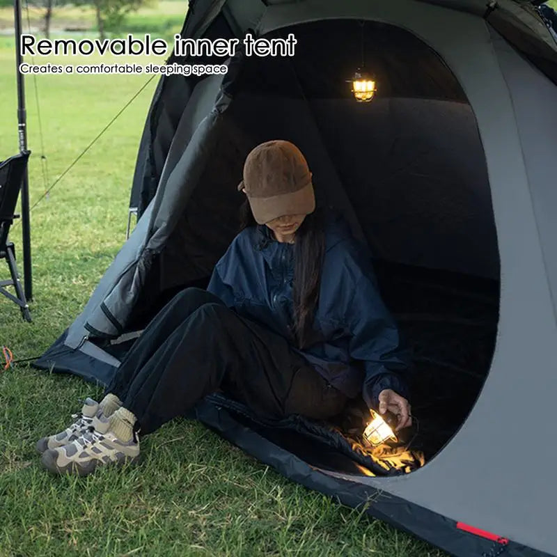 PC Camping Tent Instant Setup Waterproof Lightweight Family Camping Tent Ex