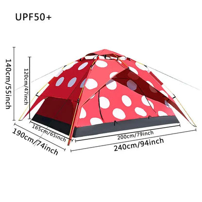 PC Camping Tents Portable Automatic Folding Camp Tent Large Tent For Campin