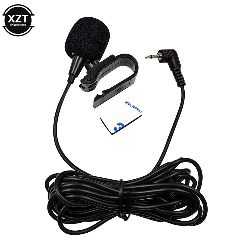 PCCar Audio Microphone 2.5mm Clip Jack Plug Mic Stereo Mini Wired External