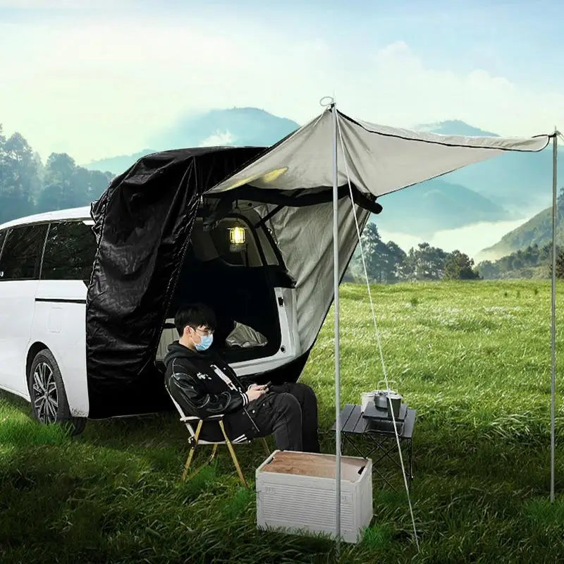 PC Car Trunk Sunshade Rainproof Rear Tent Self-driving Car Tail Tent Tour B