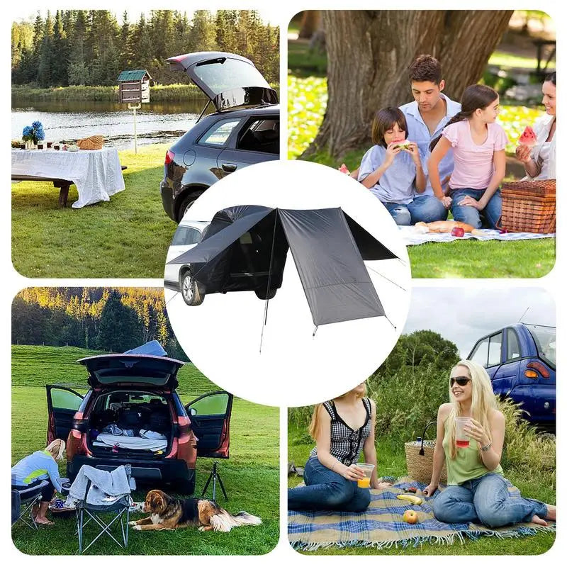 PC Car Trunk Tent Self-Driving Waterproof Car Rear Tent Outdoor Camping Ten