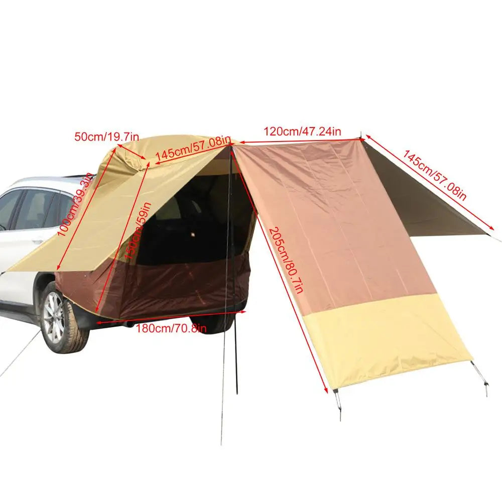 PC Car Trunk Tent Self-Driving Waterproof Car Rear Tent Outdoor Camping Ten